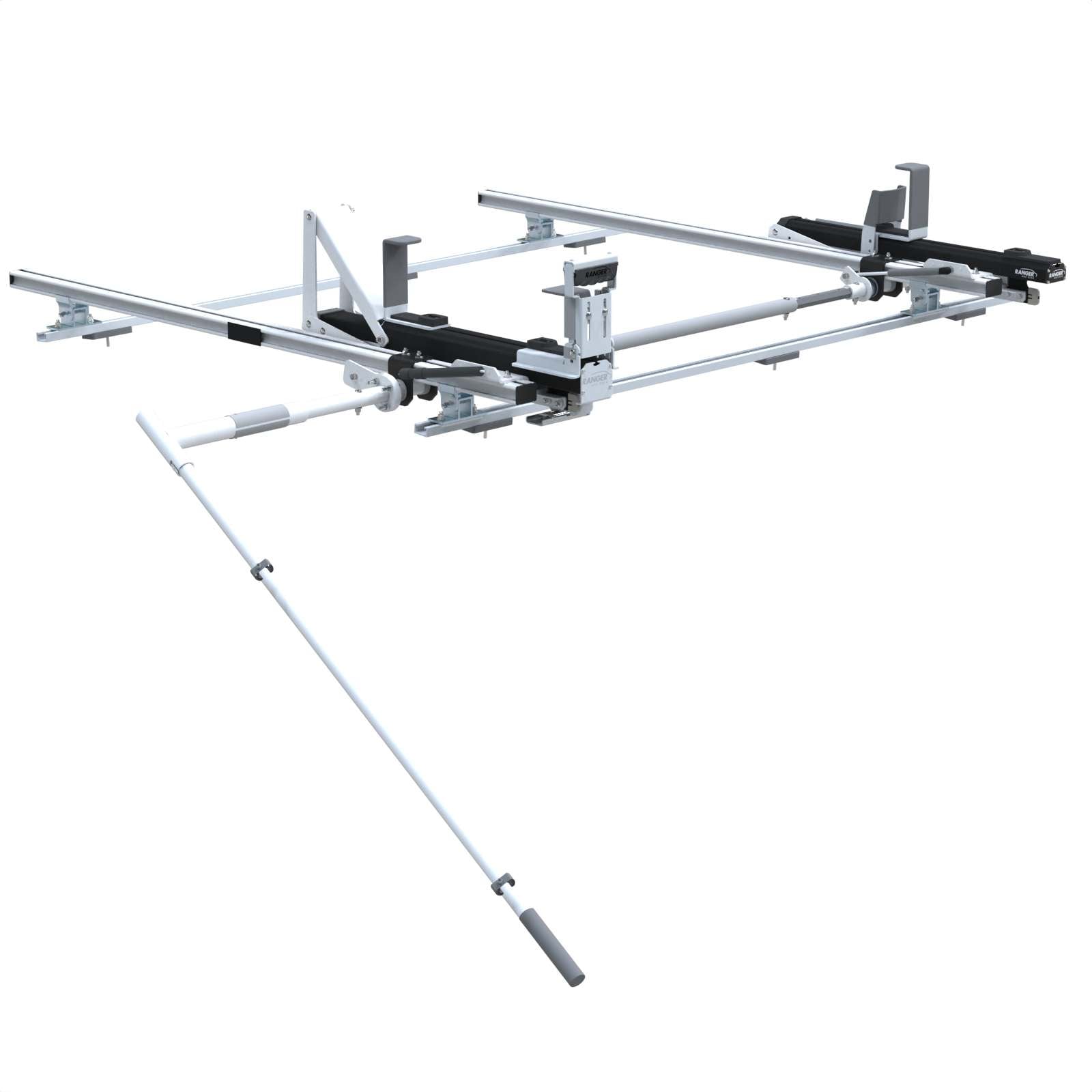 Max Rack 2.0 Drop Down Ladder Rack, Single Side, Ford Transit, LR/MR RWB - 1870-FTR