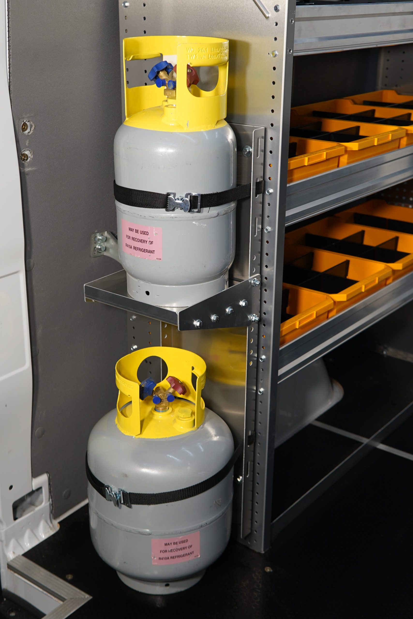 Adjustable 2 Level Bottle Restraint For Cargo Vans - 6010 - Image 2