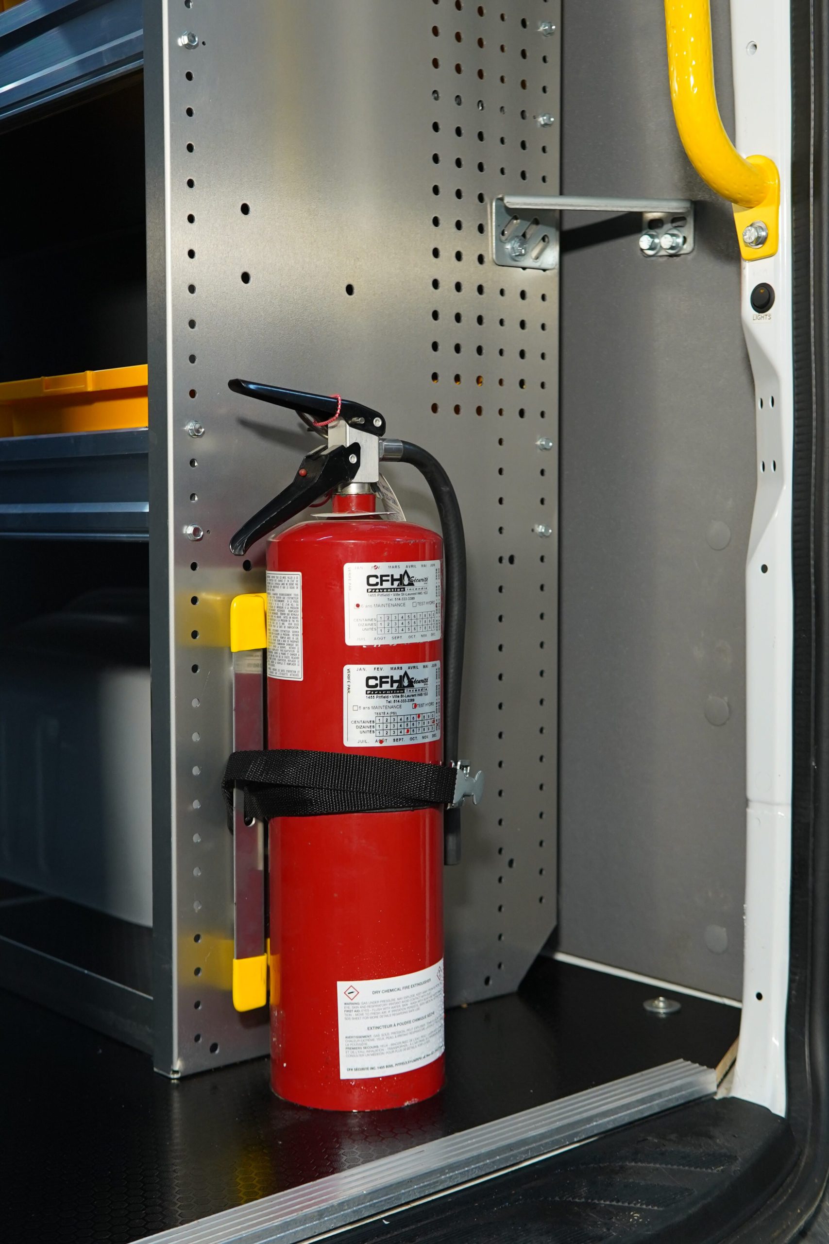 Small Aluminum Bottle Restraint For Cargo Vans, 6x12 - 6086 - Image 2