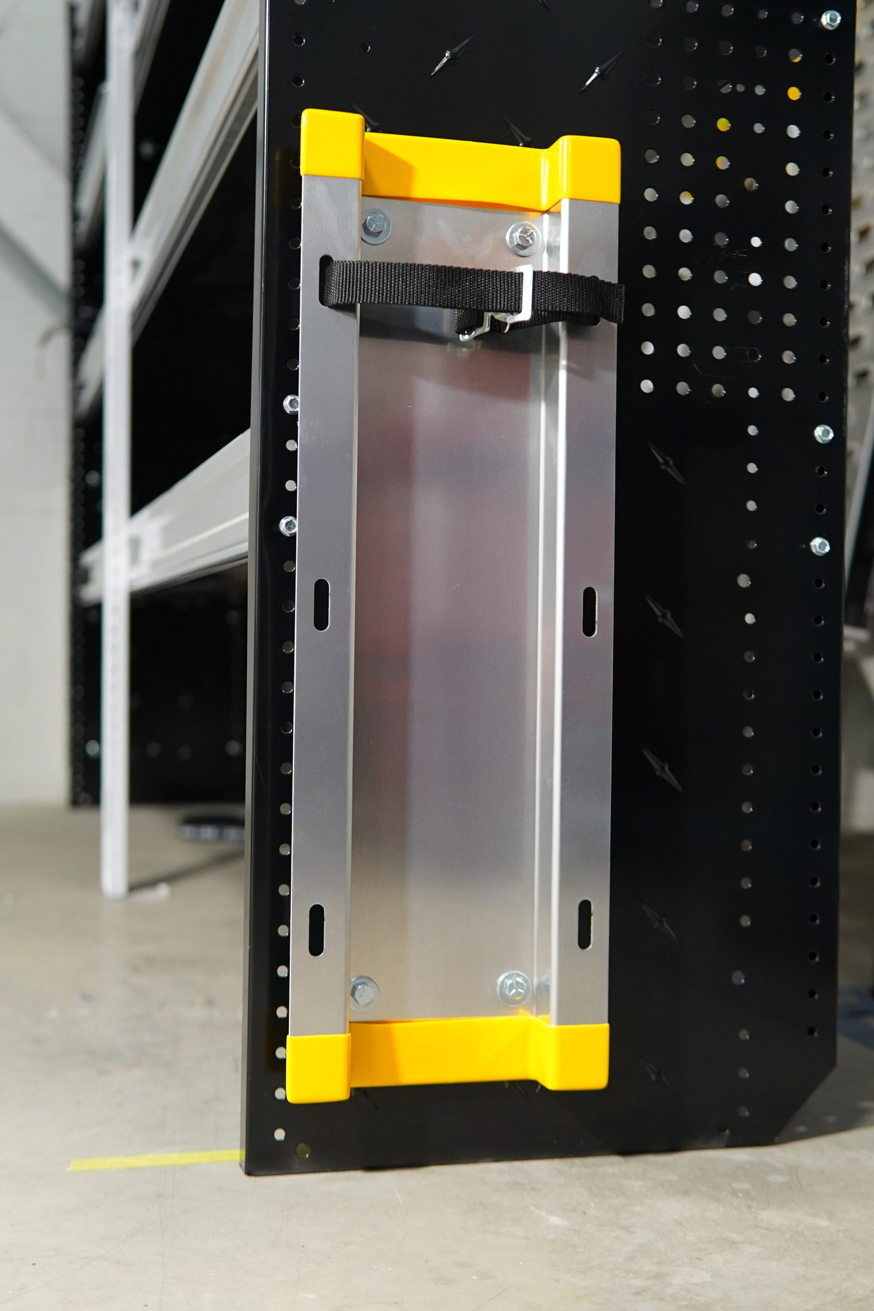 Small Aluminum Bottle Restraint For Cargo Vans, 6x12 - 6086 - Image 3