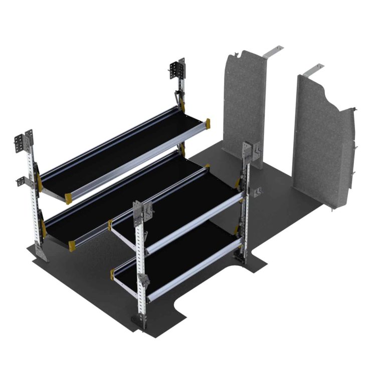 Delivery Van Shelving Package, Chevrolet Express, 135&rdquo; WB - GSR-19