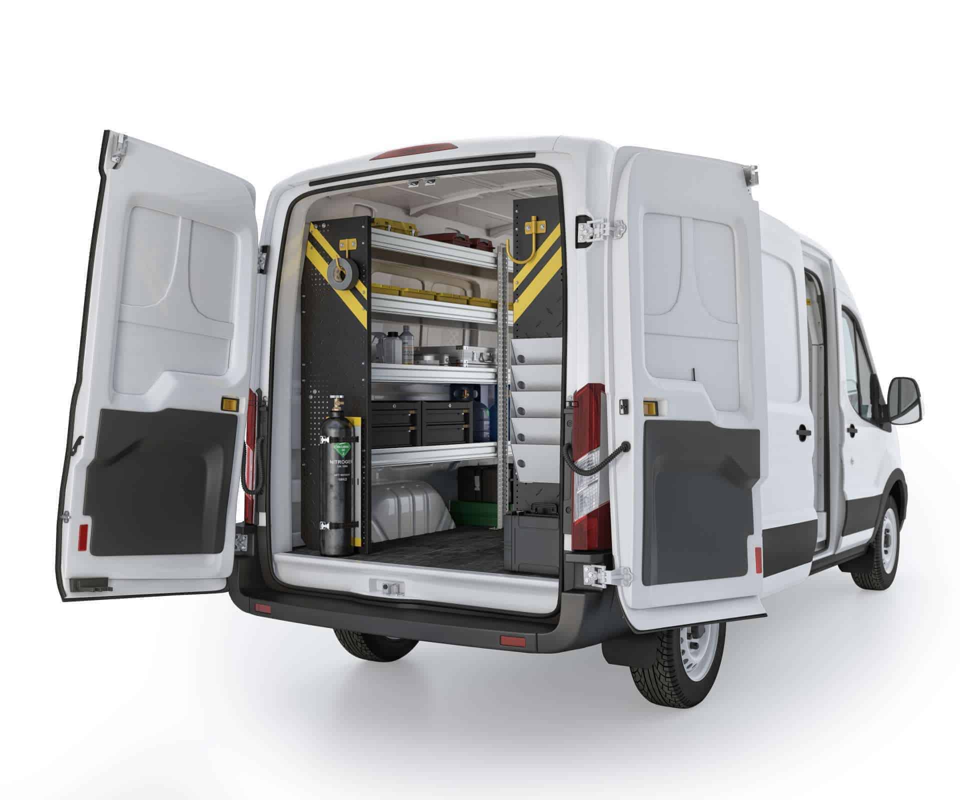 Ford Transit FTM 12 Installed Rear Passenger View