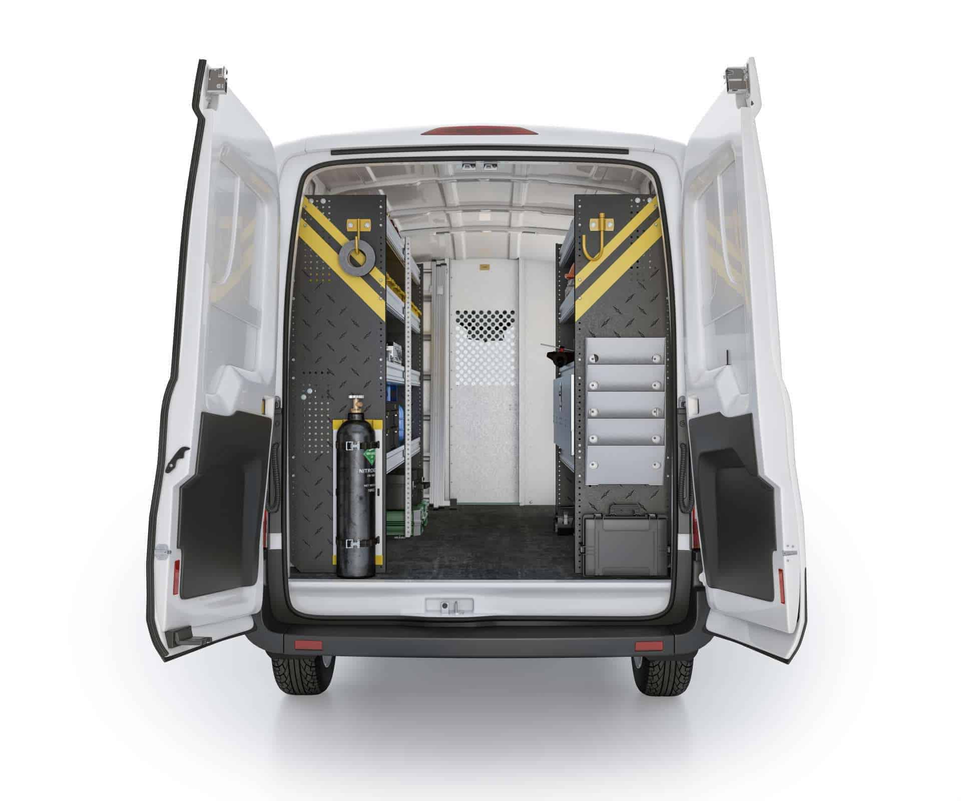 Ford Transit FTM 12 Installed Rear View