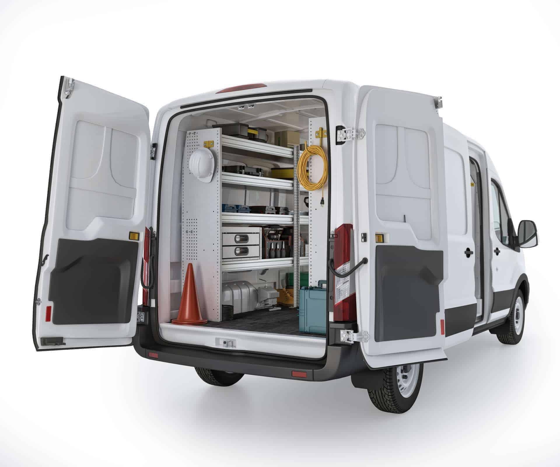 Ford Transit FTM 27 Installed Rear Driver View