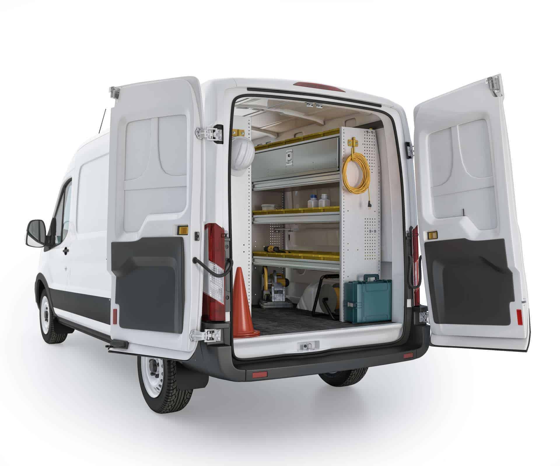 Ford Transit FTM 27 Installed Rear Passenger View