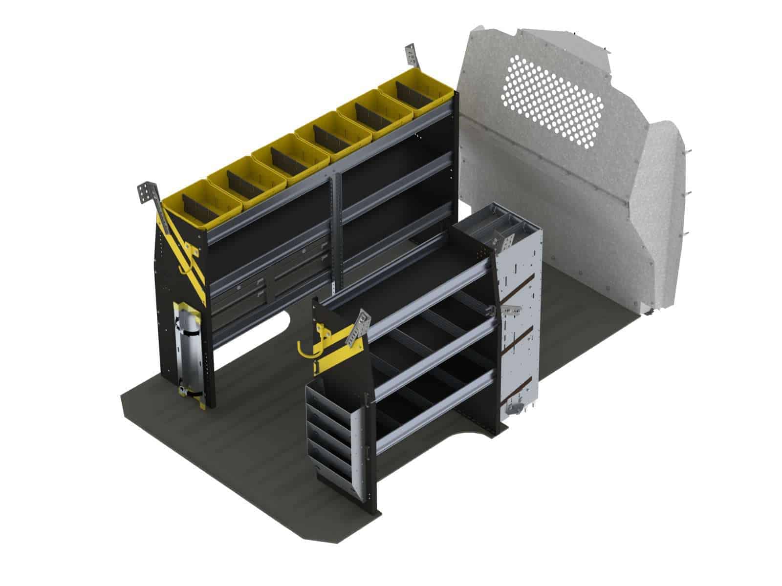 HVAC Van Shelving Package, Mercedes Metris All WB - MML-12