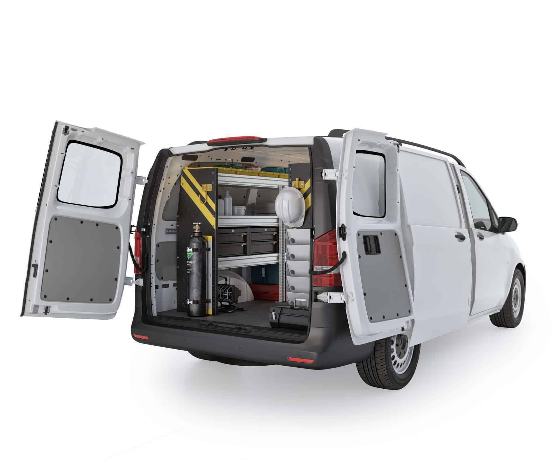 Mercedes Metris MML 12 Installed Rear Passenger View