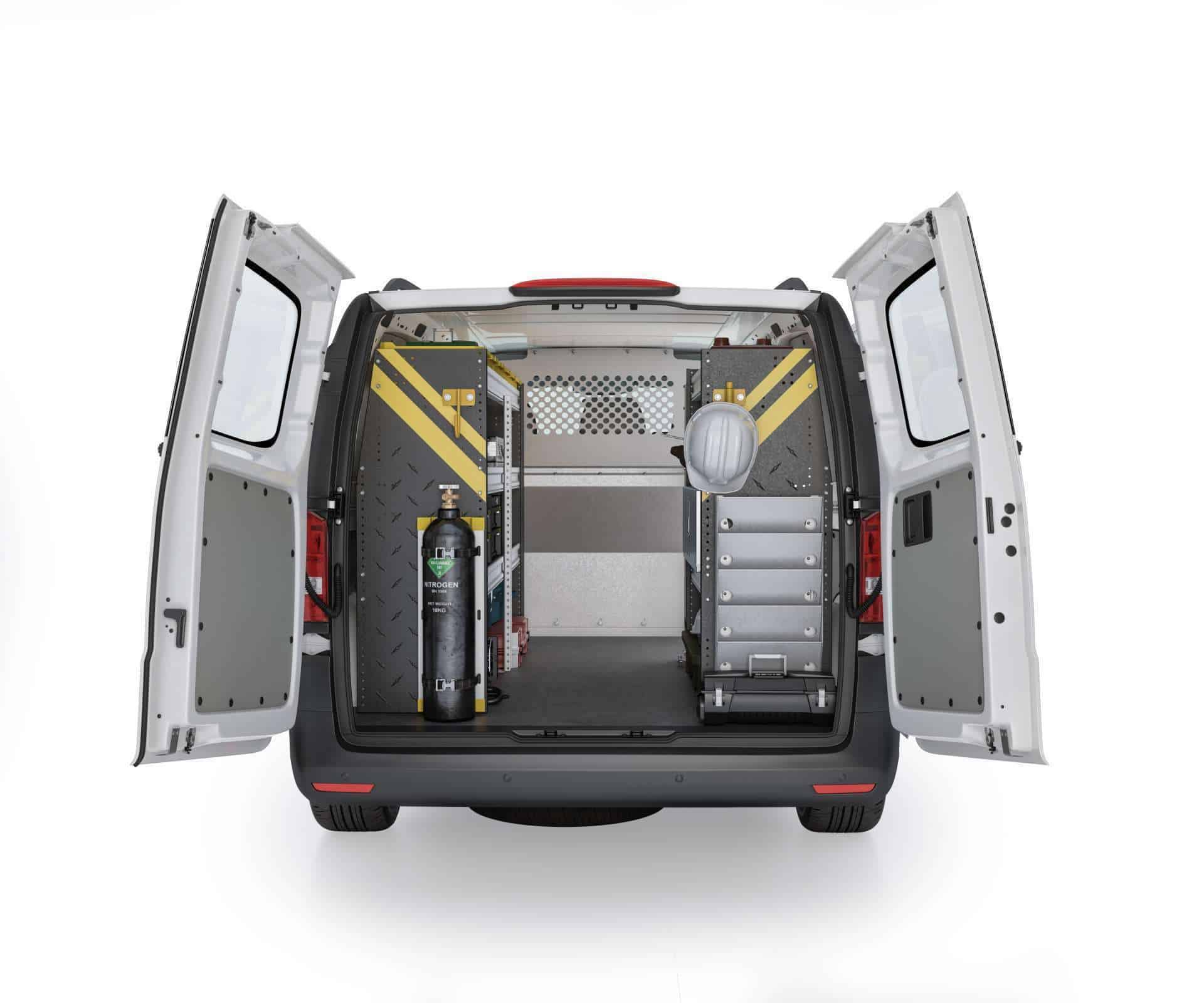 Mercedes Metris MML 12 Installed Rear View
