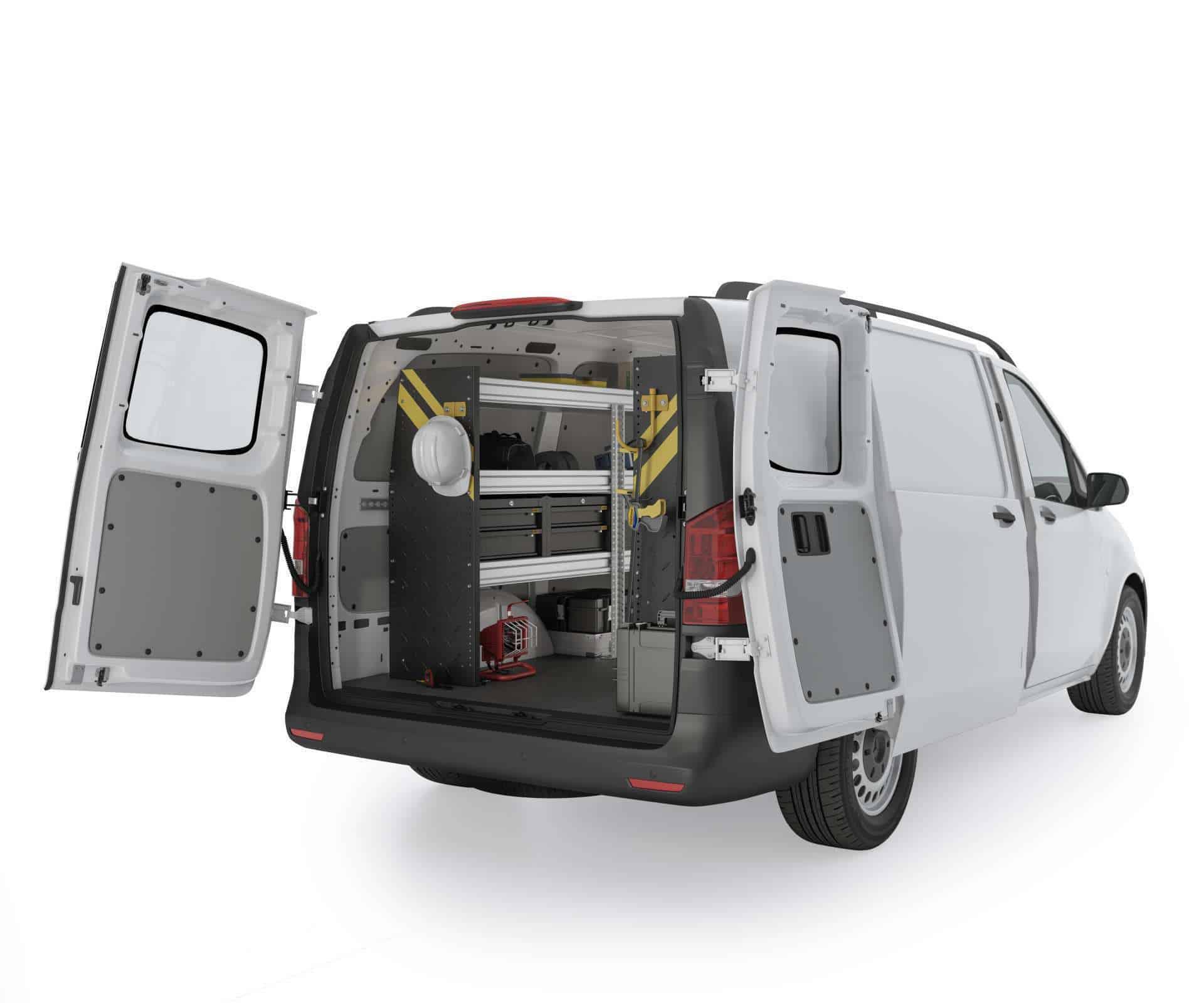 Mercedes Metris MML 16 Installed Rear Passenger View