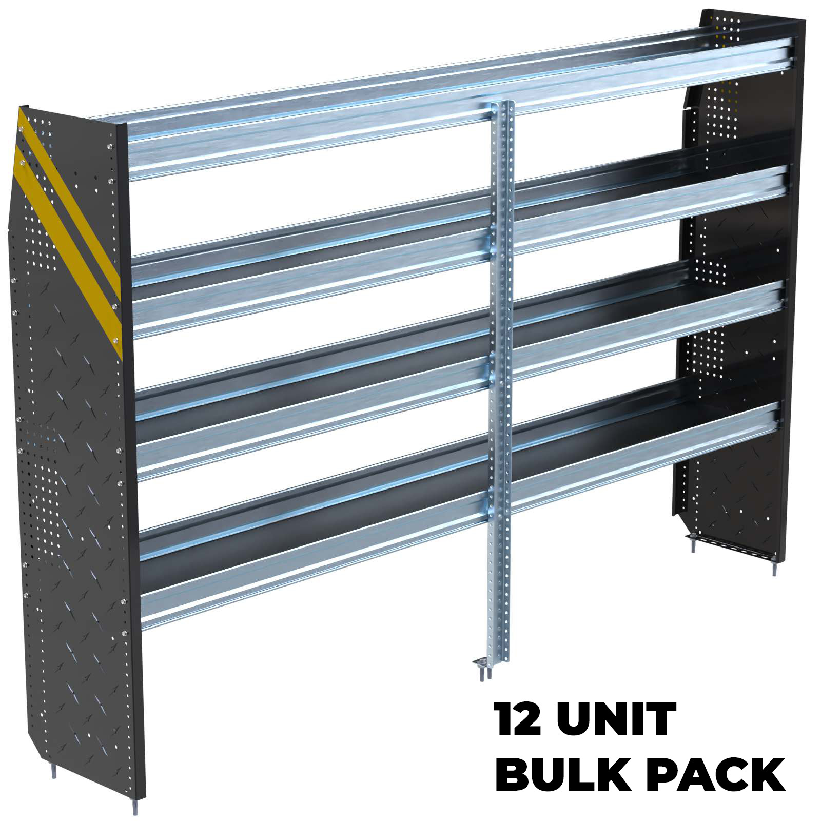 N5 Series Cargo Van Shelving, 96″ Wide, 4 Trays, 12 Bulk Pack – N5-RS96-4x12