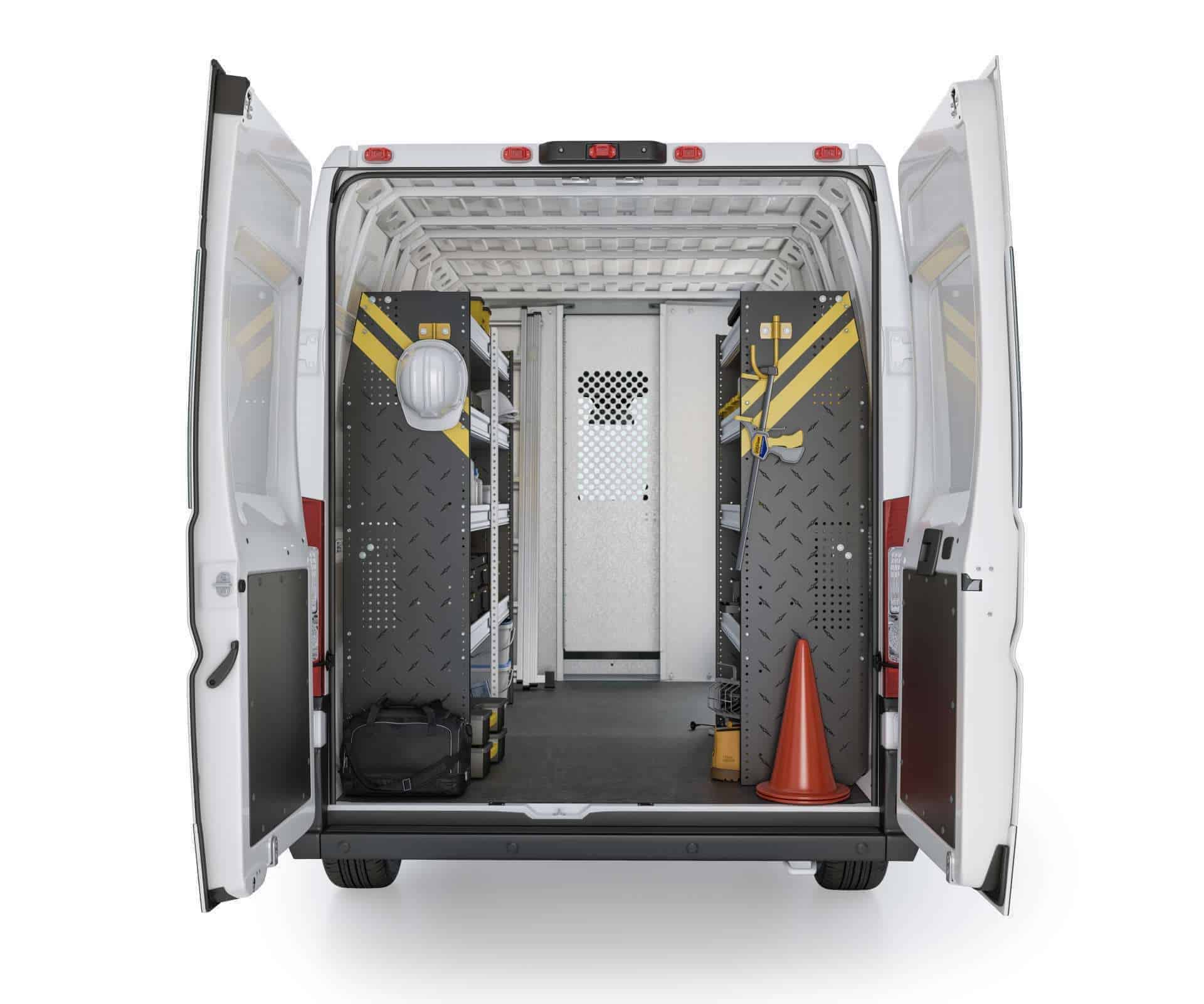 RAM ProMaster, 118”/136” WB with RPS-16 Installed, Rear View