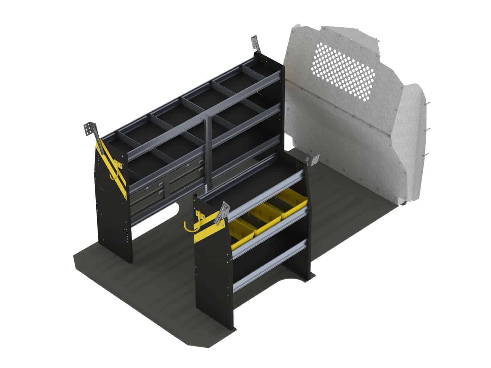 Mobile Service & Plumbing Van Shelving Package, Mercedes Metris All WB - MML-16