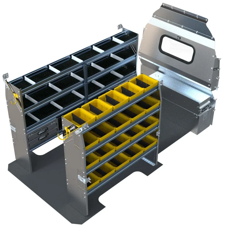Aluminum Van Shelving Package, Mercedes Sprinter, 144&rdquo; WB - DHS-27