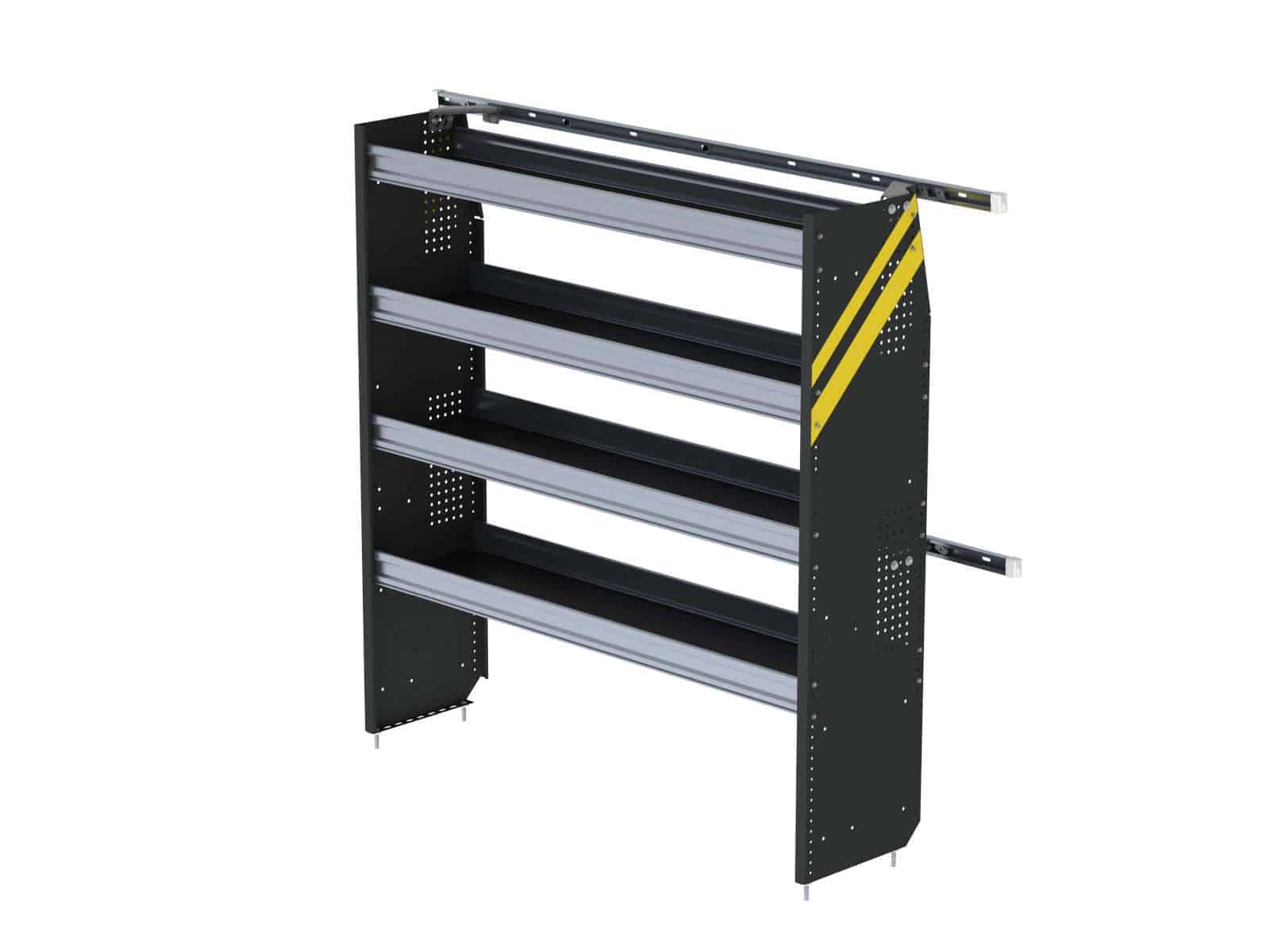 Shelving Install Kit, Pass Side, Ford Transit LWB - 6555-FTL (installed)